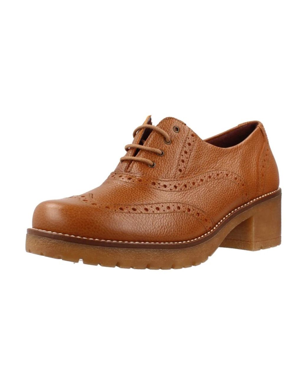 Pitillos Brown Ingles Schnürschuh