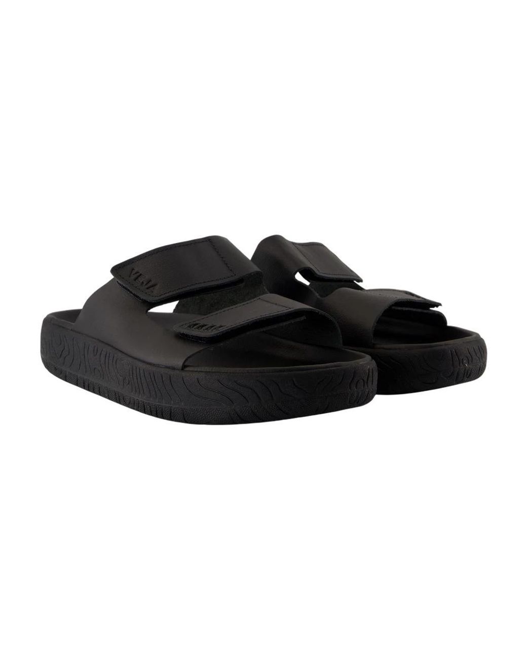 Veja Black Sliders for men