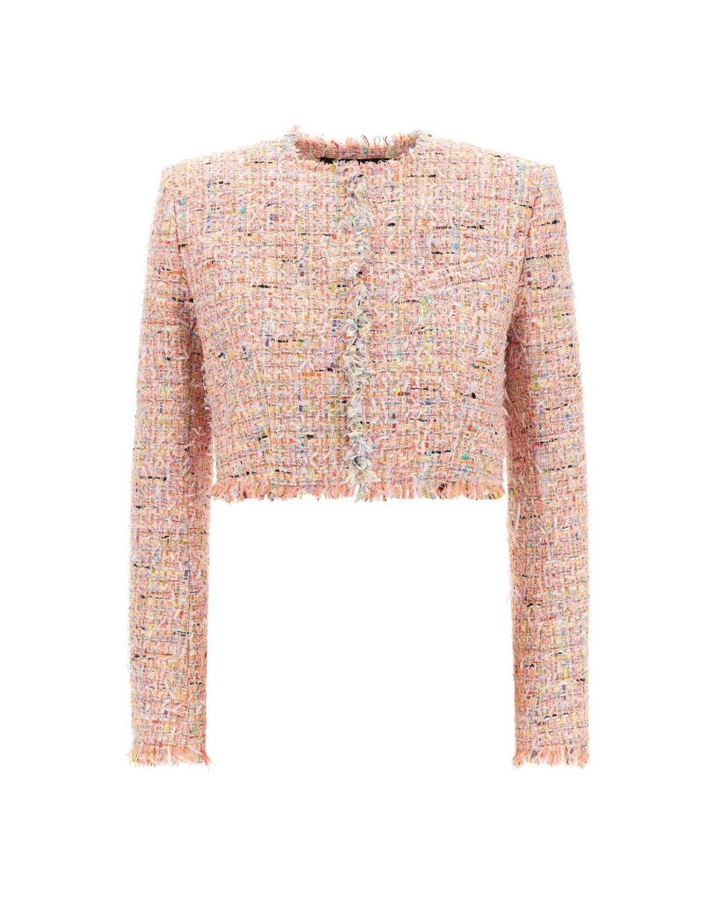 Balmain Pink Tweed Jackets
