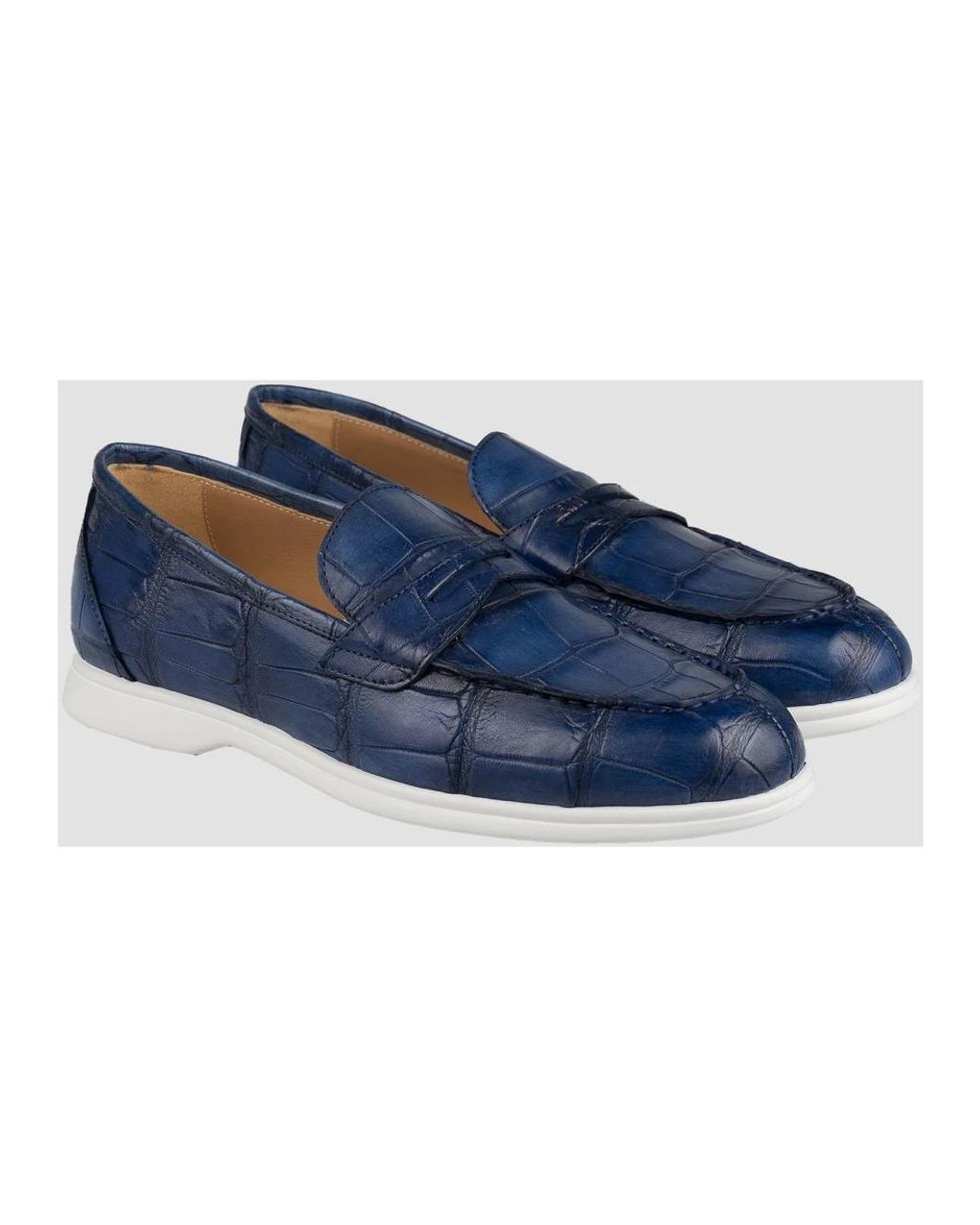 Kiton Blue Loafers for men