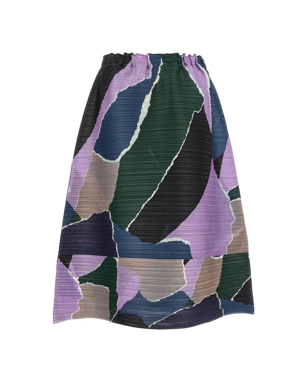 Issey Miyake Blue Midi Skirts
