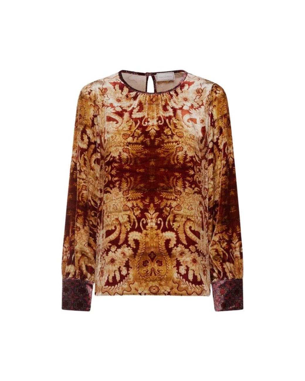 Pierre Louis Mascia Brown Blouses