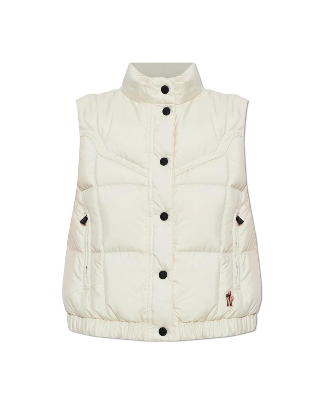 Moncler Jassen ,Polyester Doucy Down Vest in het Natural