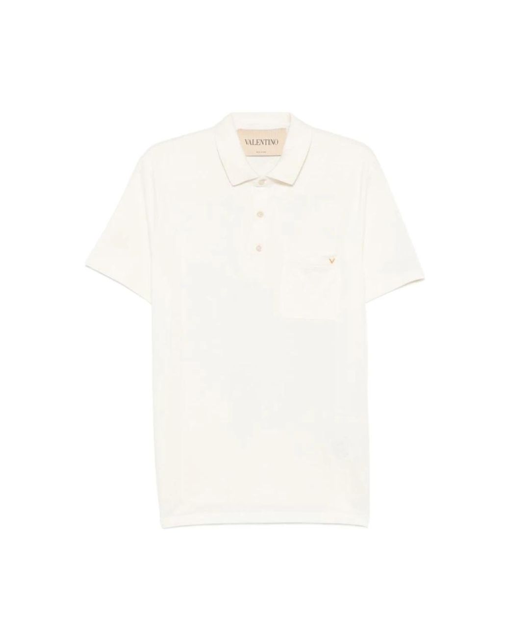 Valentino White Polo Shirts for men