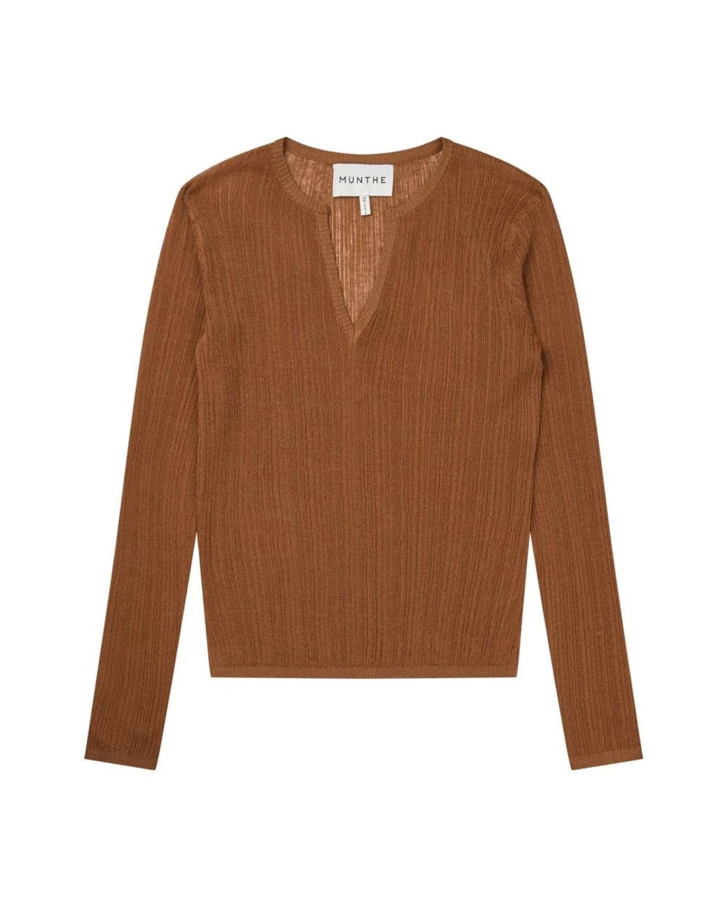 Munthe Brown V-Ausschnitt Strickware