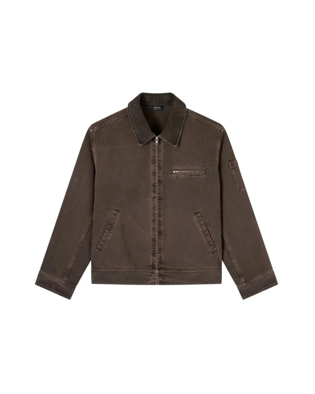 A.P.C. Brown Denim Jackets for men