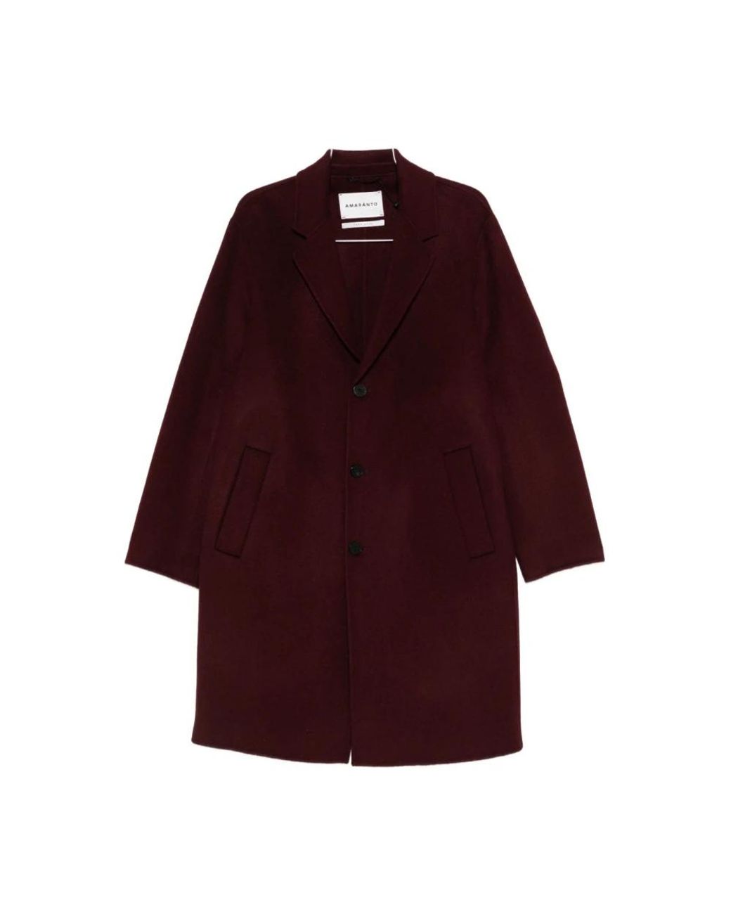 Amaranto Single-Breasted Coat in Red für Herren