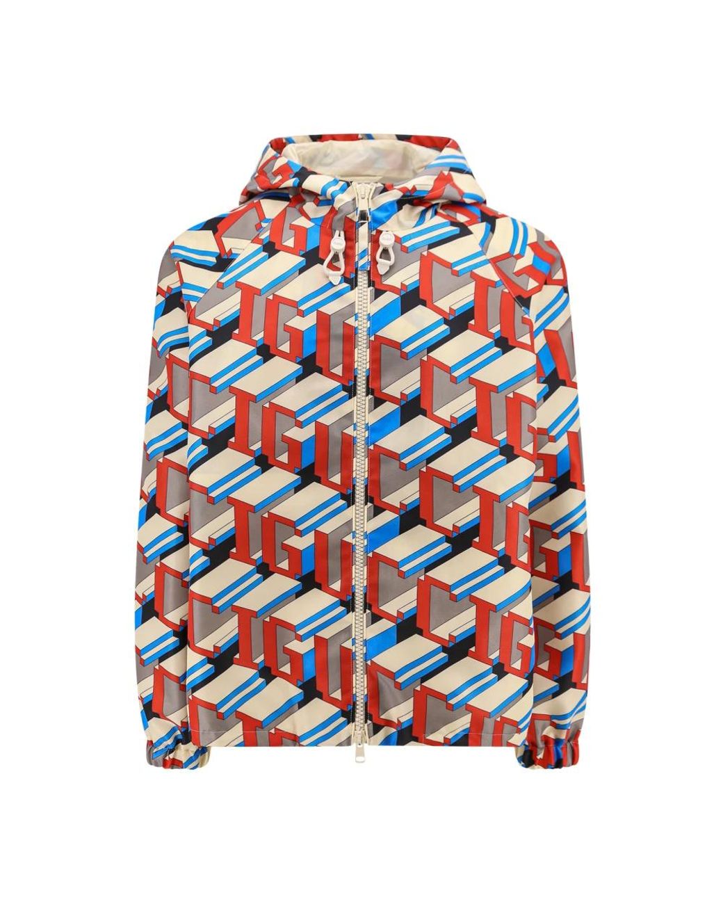 Gucci Natural Pixel Print Nylon Jacket for men