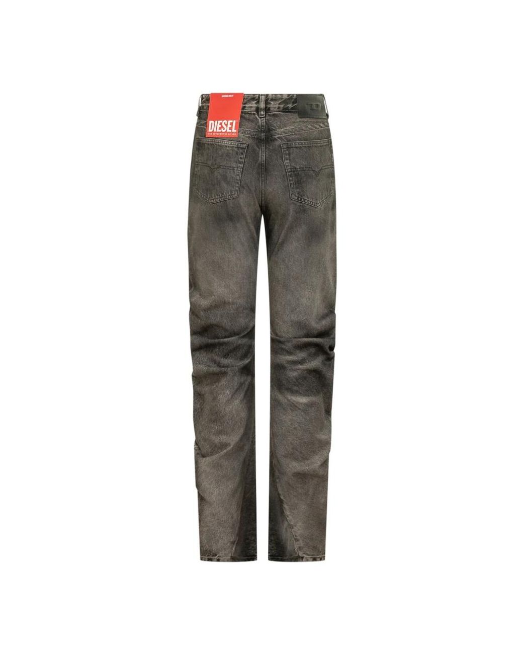 DIESEL Gray Straight Fit Jeans