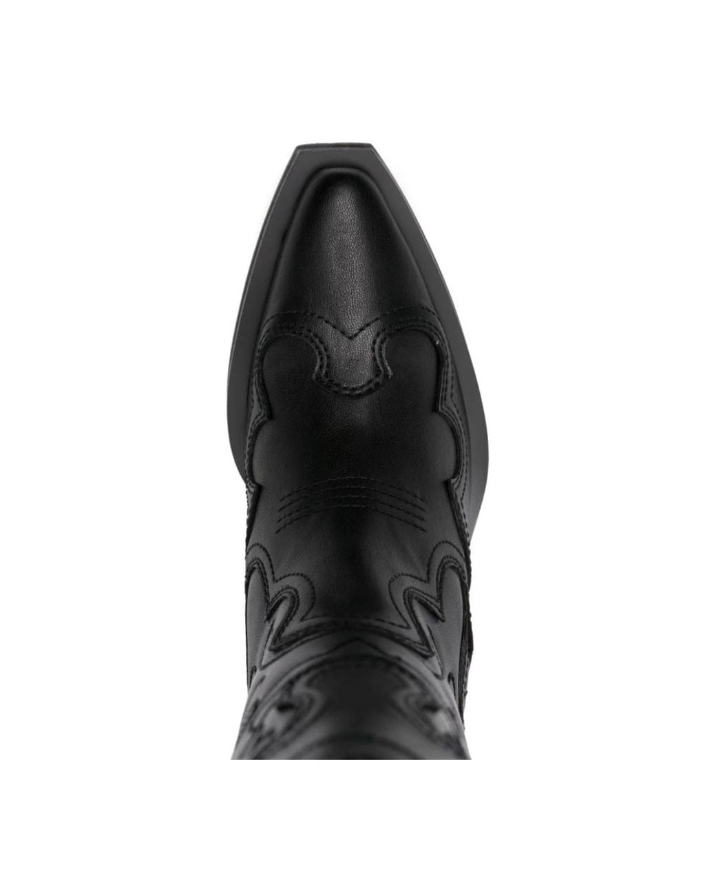 Ganni Black Cowboy Boots
