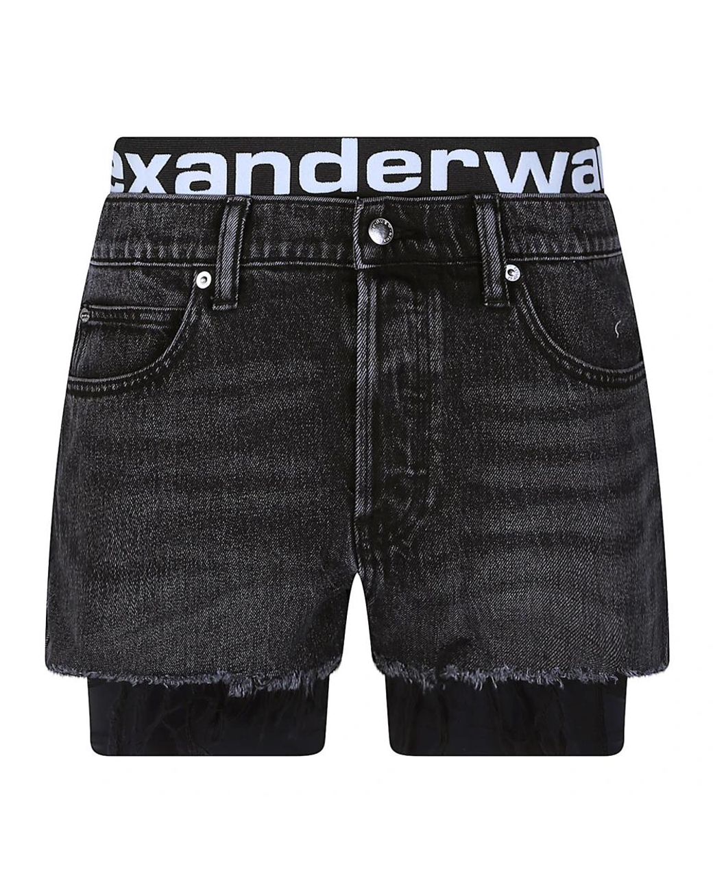 Alexander Wang Black Denim Shorts