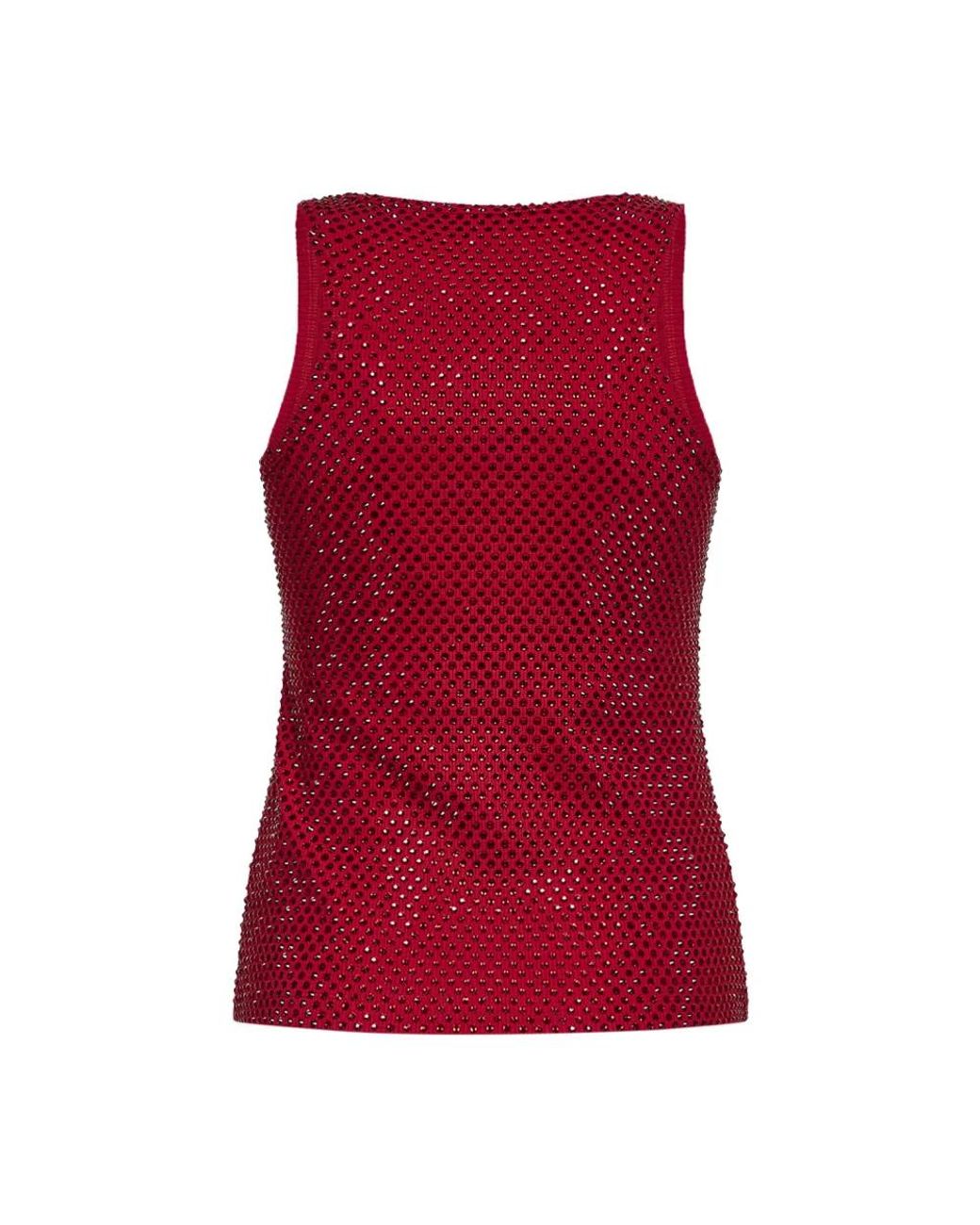 GIUSEPPE DI MORABITO Red Sleeveless Tops