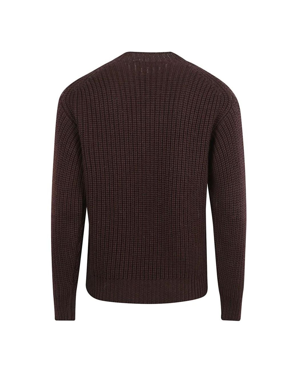 Zanone Brown Round-Neck Knitwear