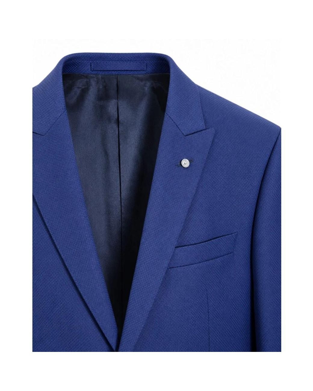 Luigi Bianchi Blue Single Breasted Suits for men