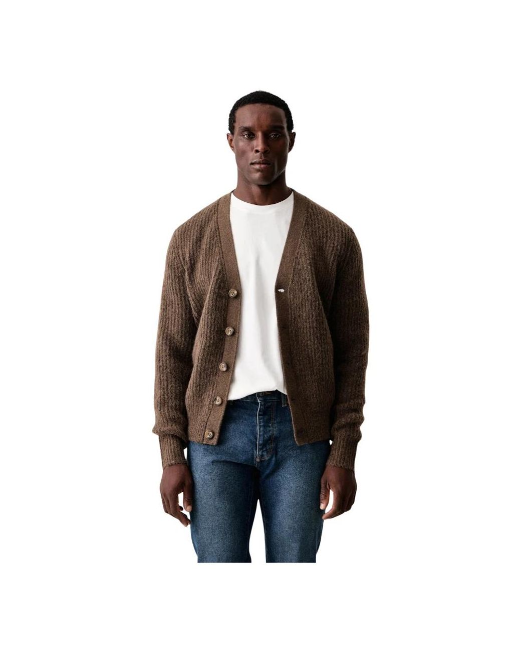 Cardigans Guess de hombre de color Brown