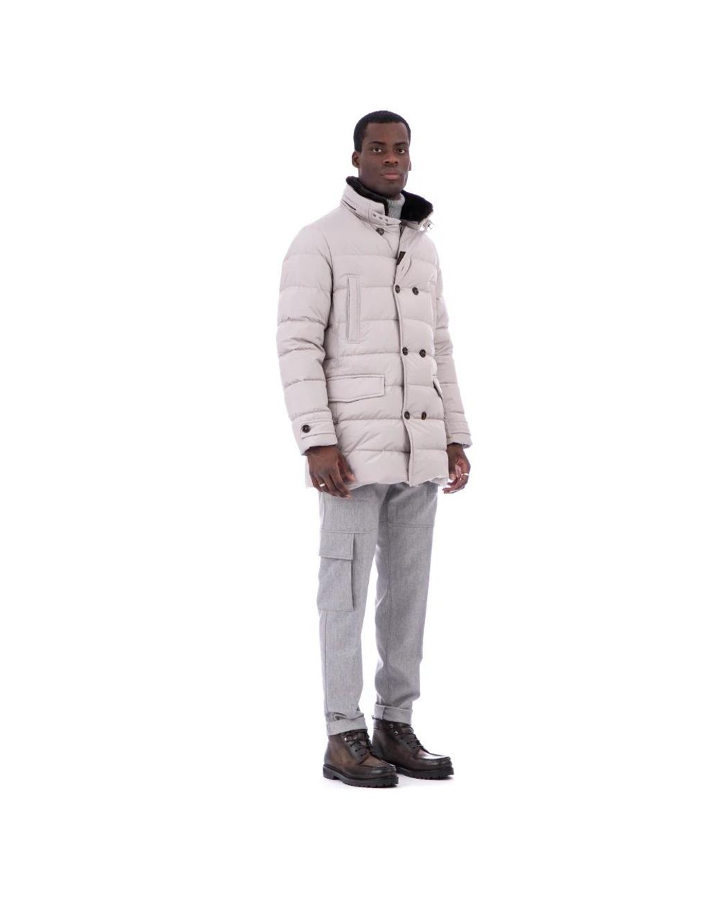 Moorer White Parkas for men