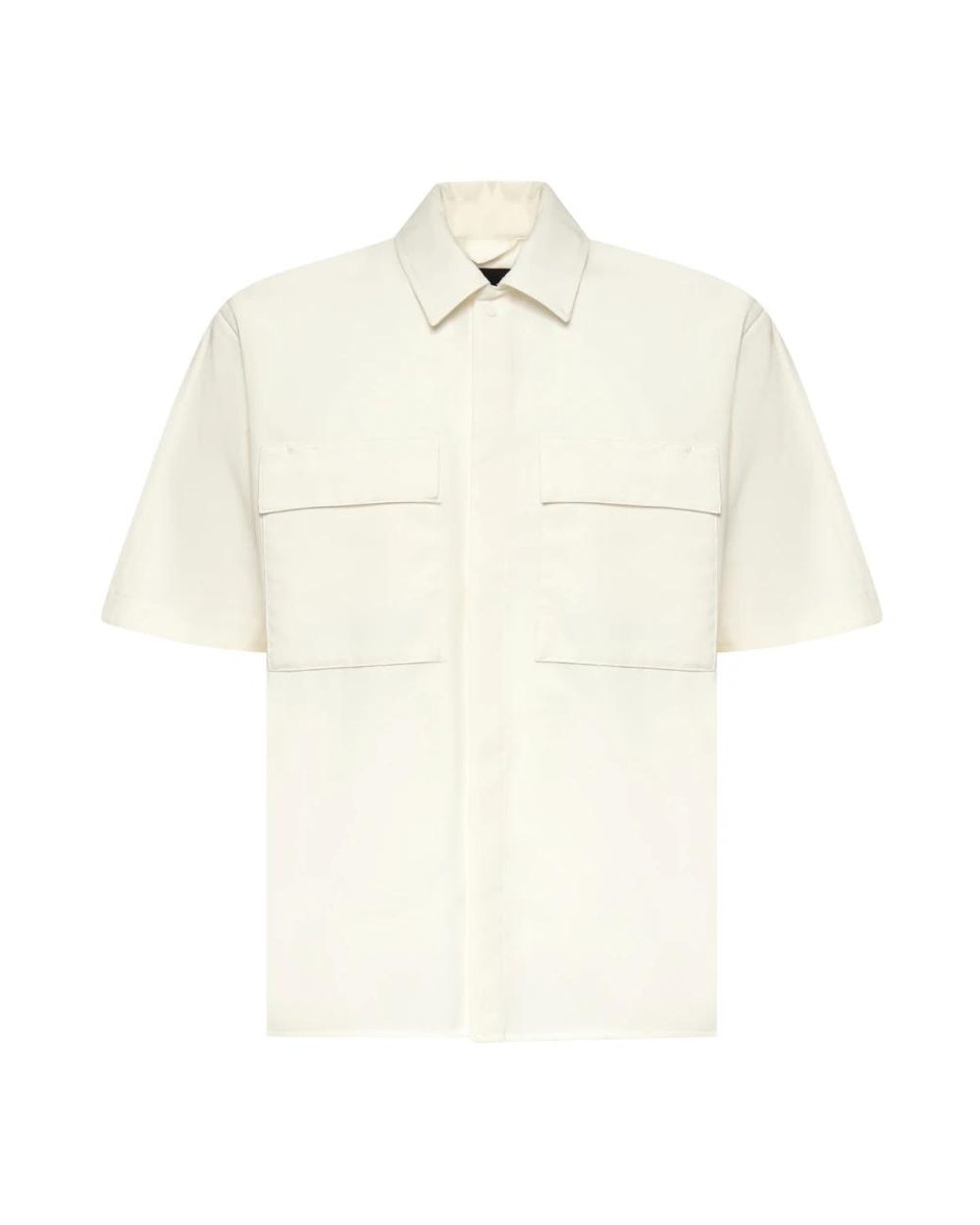 Laminar White Short Sleeve Shirts for men