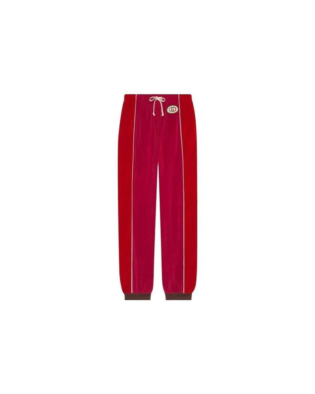 Gucci Broeken ,Rood ,Casual Lounge Broek in het Red
