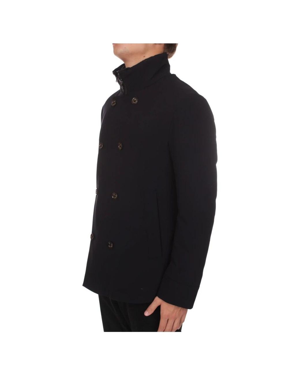 Montecore Black Double-Breasted Coats for men