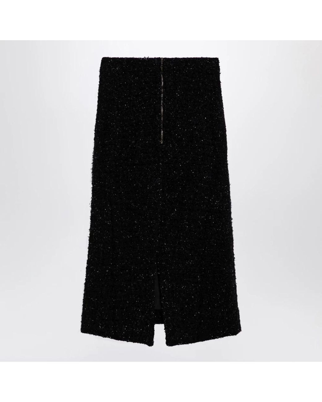 Balenciaga Black Midi Skirts