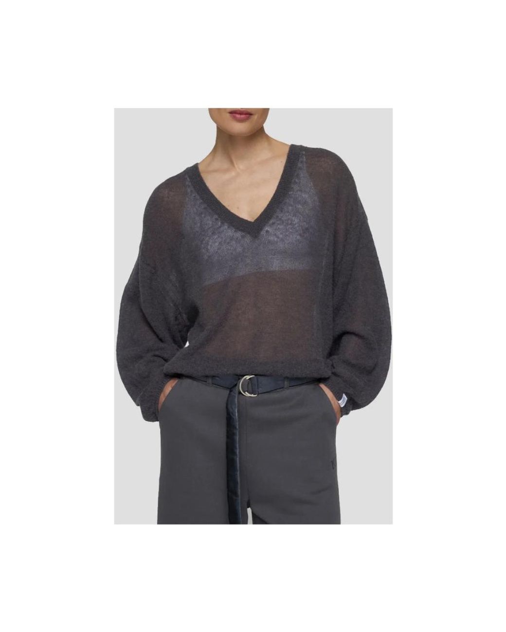 10Days Blue V-Neck Knitwear
