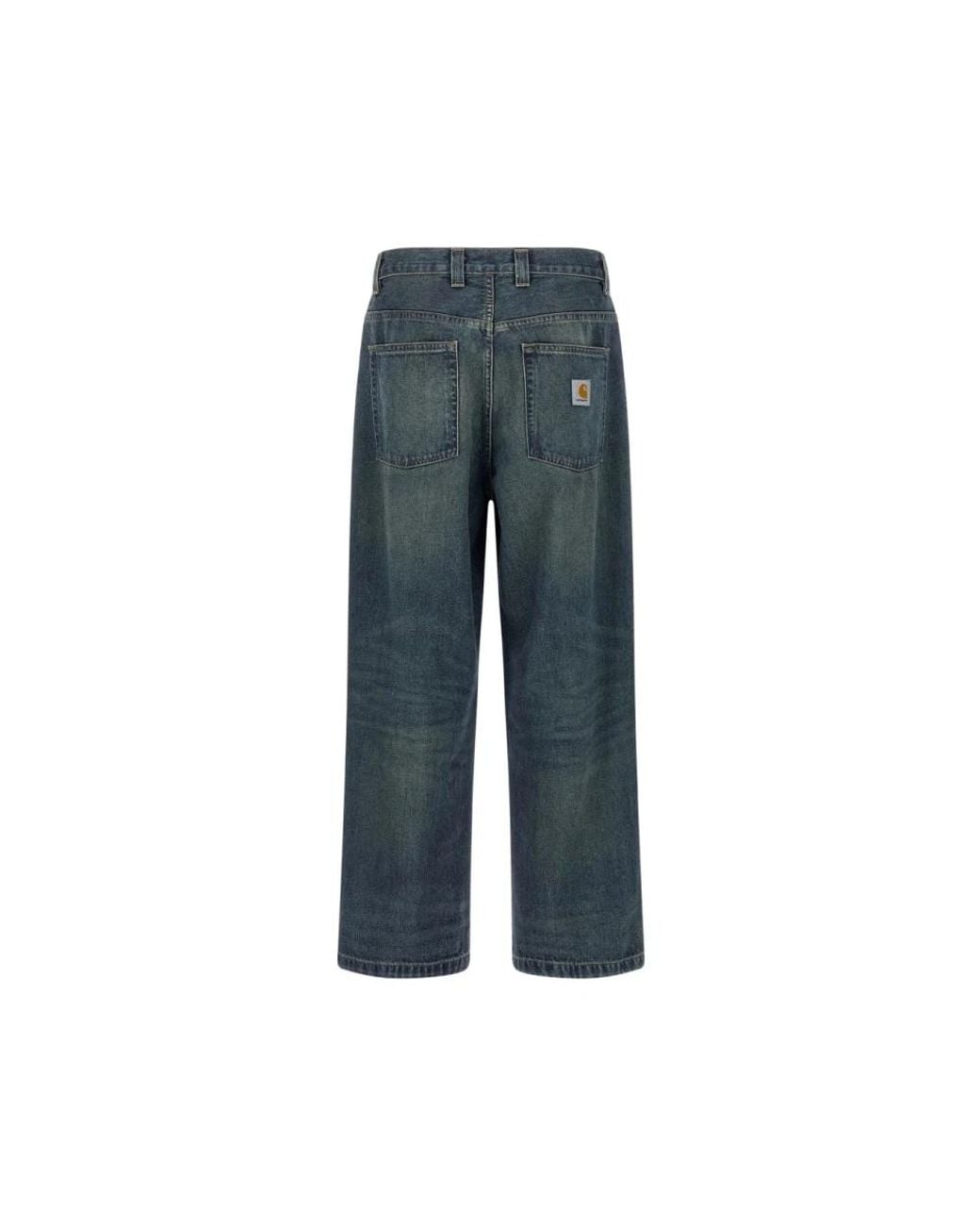 Carhartt Blue Straight Fit Jeans for men