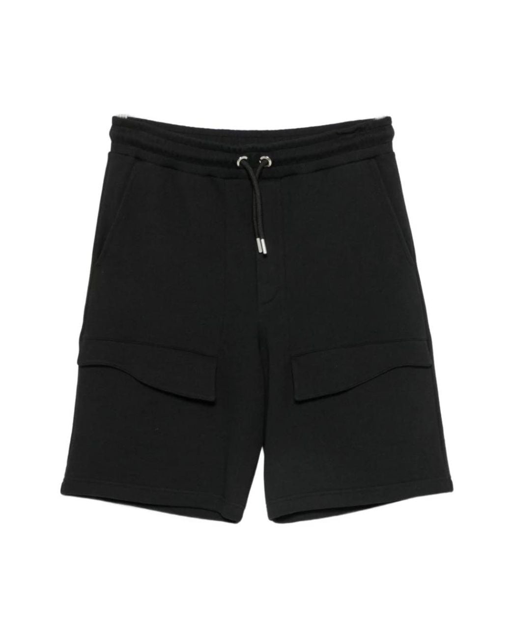 Les Hommes Black Casual Shorts for men