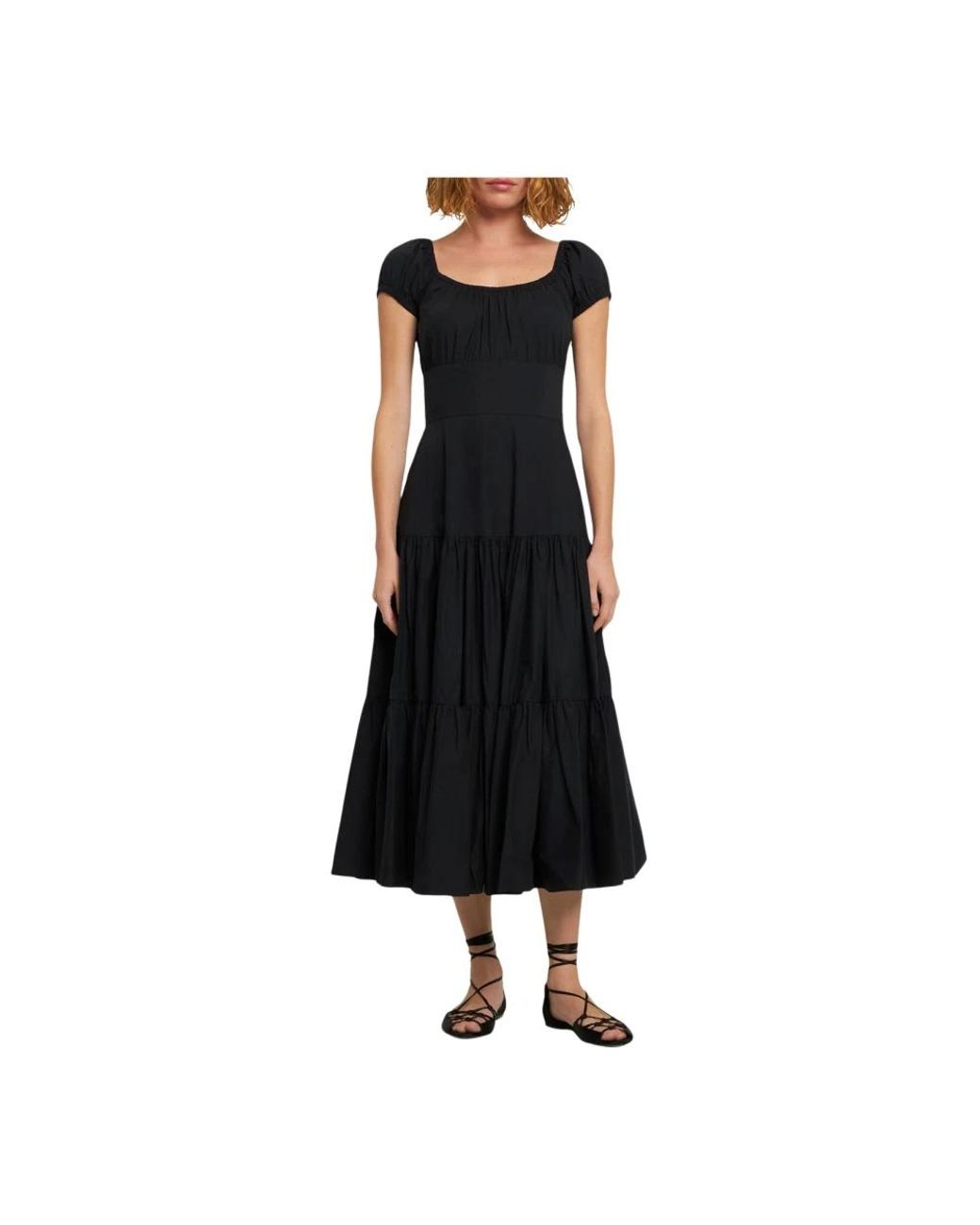 Midi Dresses Michael Kors de color Black