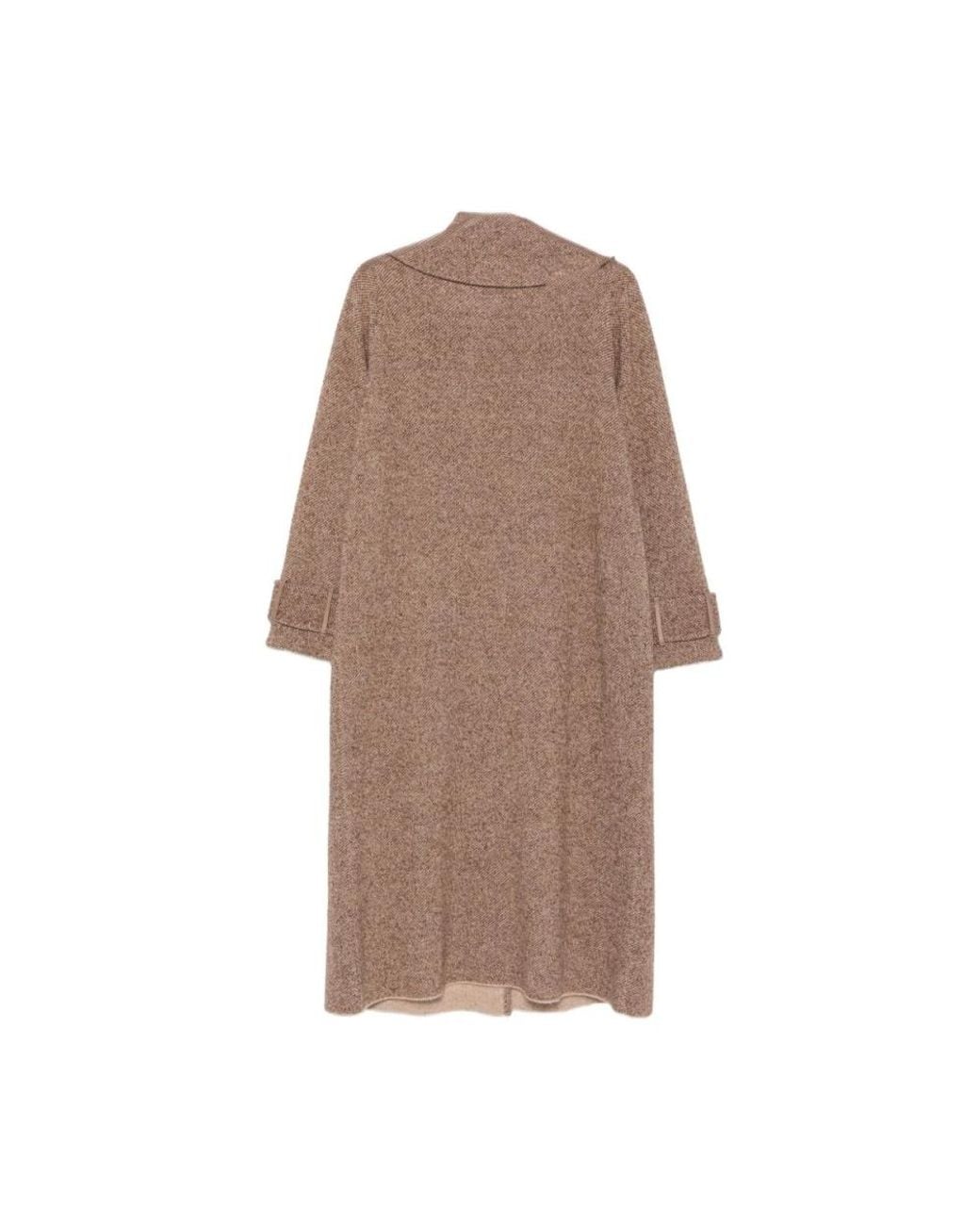 D.exterior Brown Single-Breasted Coats