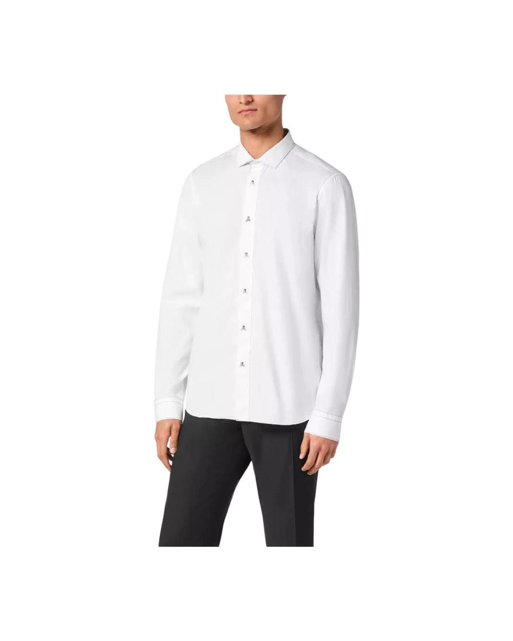 Philipp Plein White Formal Shirts for men