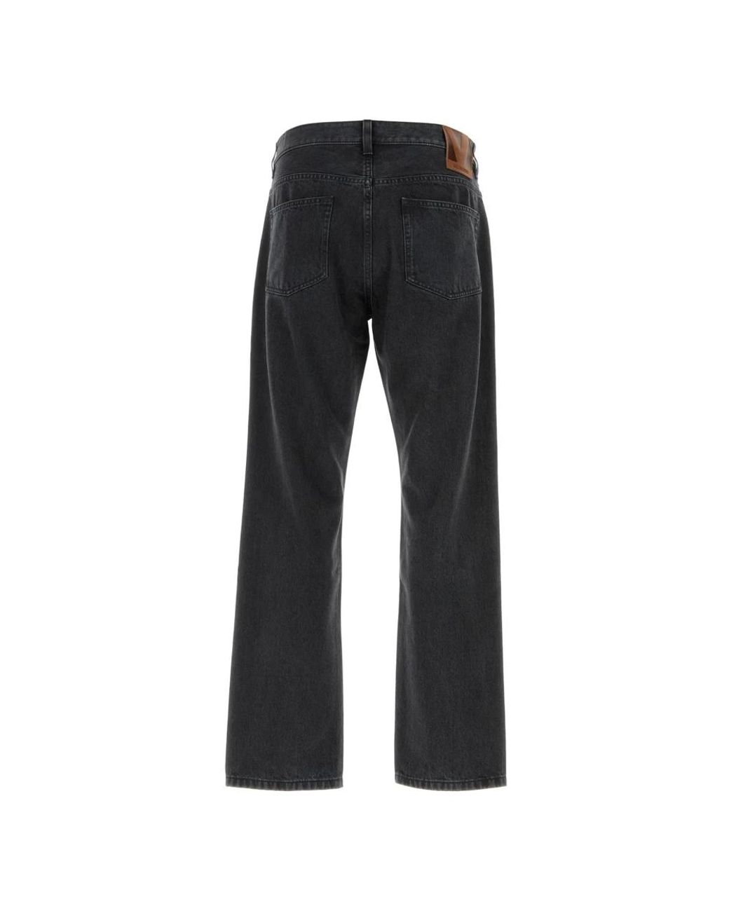 Valentino Gray Straight Fit Jeans for men