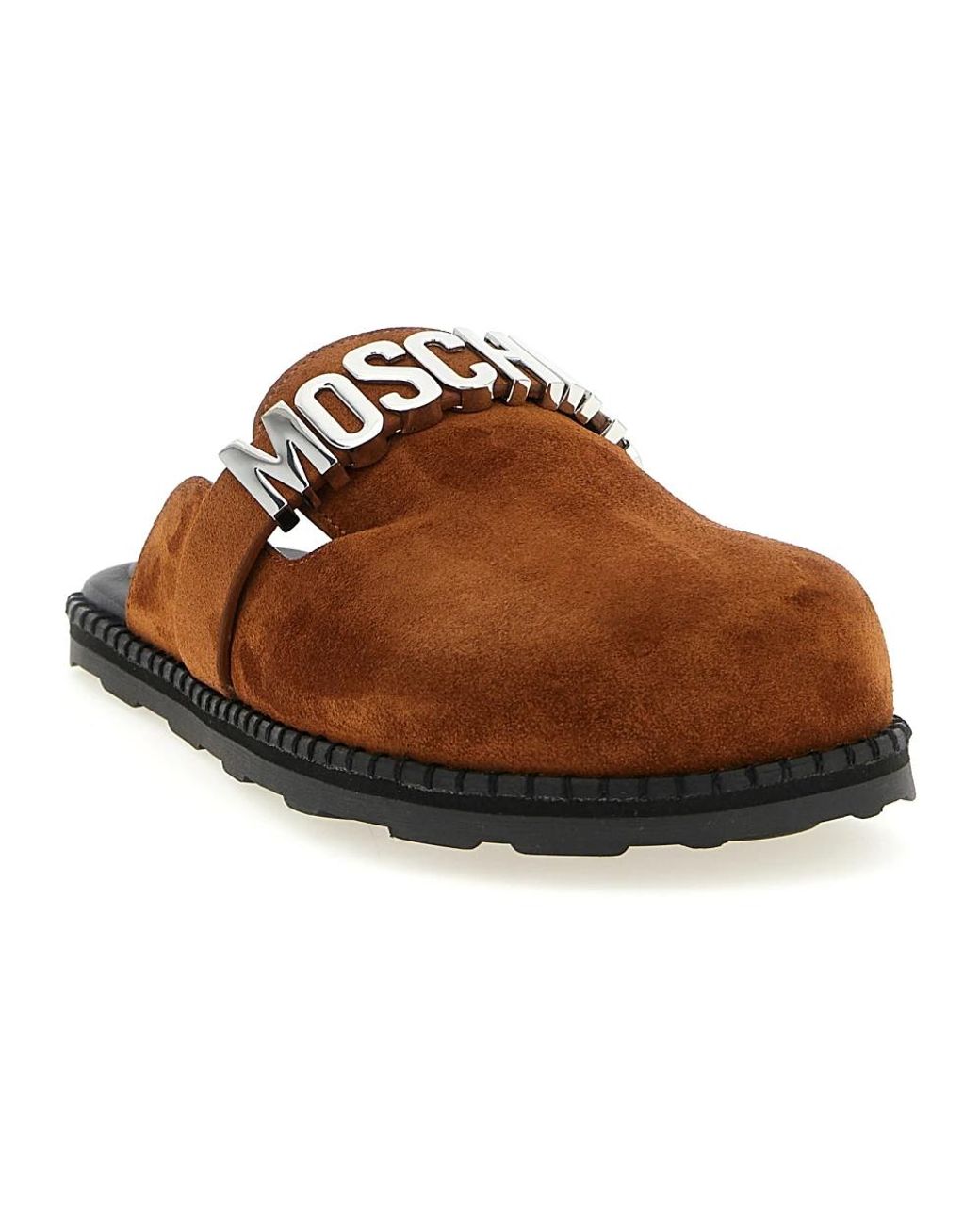 Moschino Brown Mules