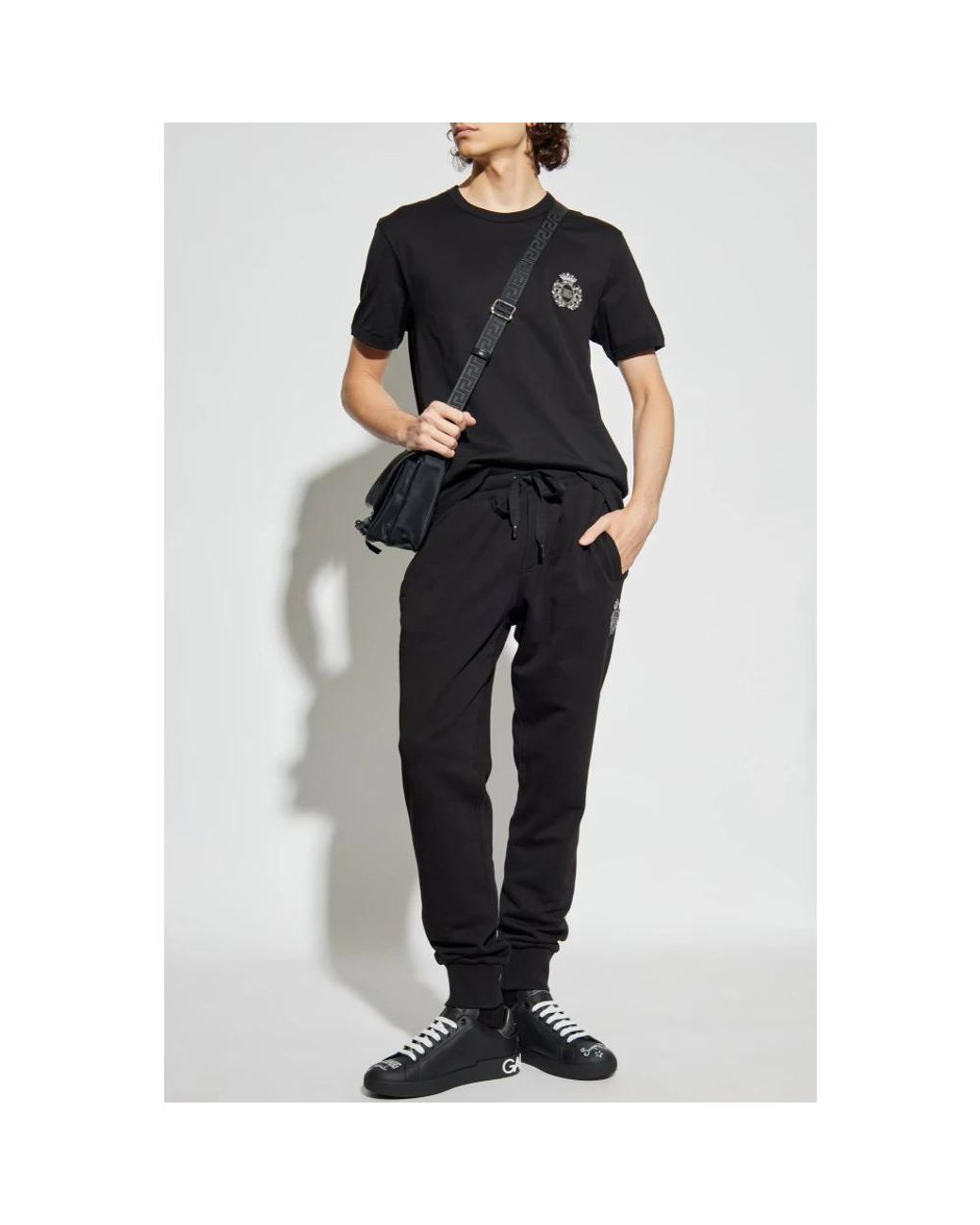 Dolce & Gabbana Black Sweatpants for men