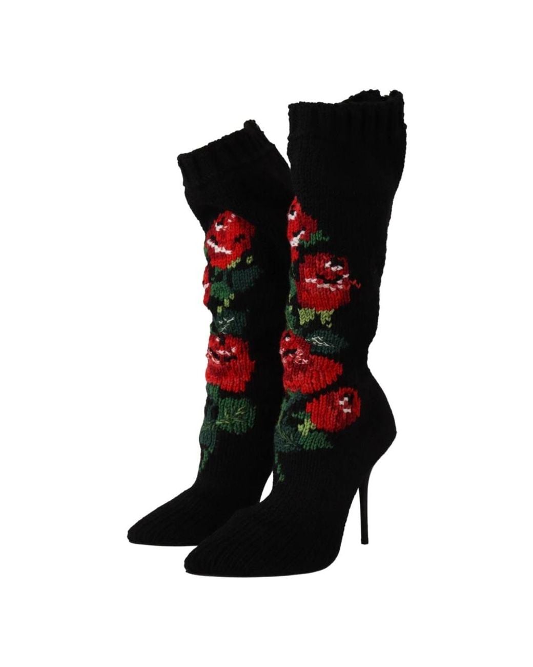 Dolce & Gabbana Black Heeled Boots