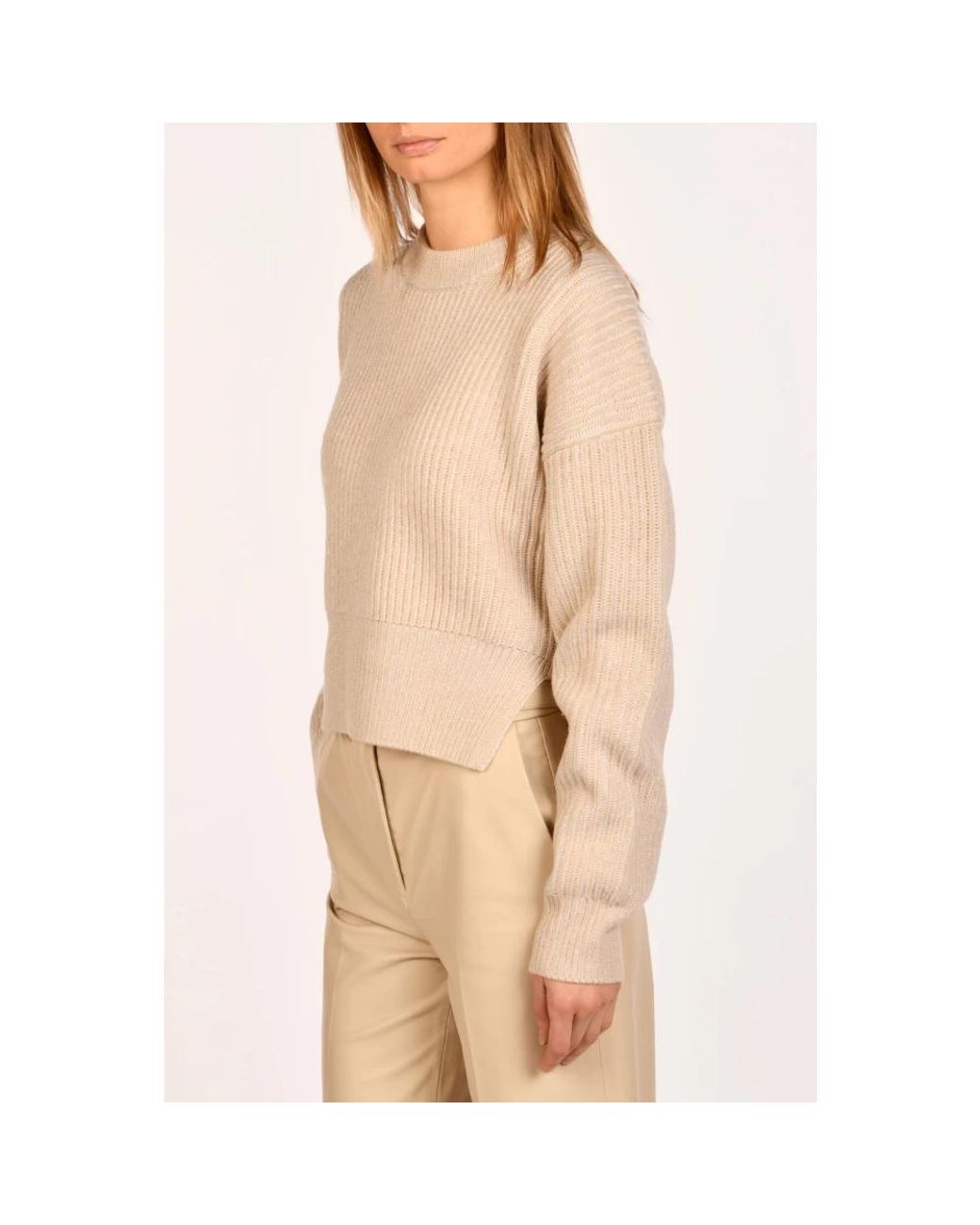 Joseph Natural Round-Neck Knitwear