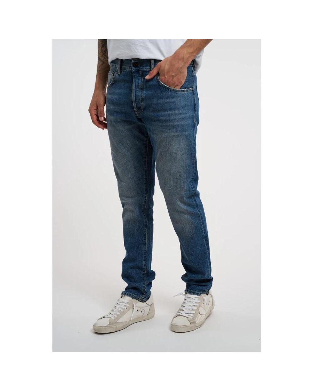 PT Torino Blue Slim Fit Jeans for men