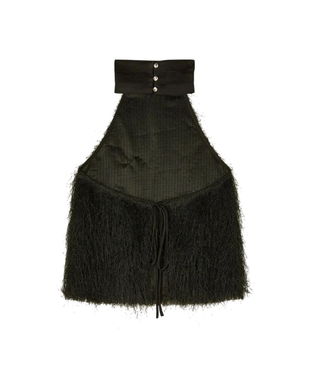Patrizia Pepe Black Sleeveless Tops