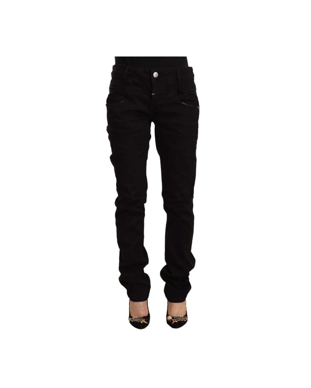 Acht Black Slim-Fit Jeans