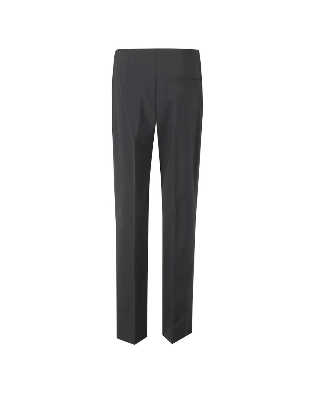 Alberta Ferretti Gray Straight Trousers