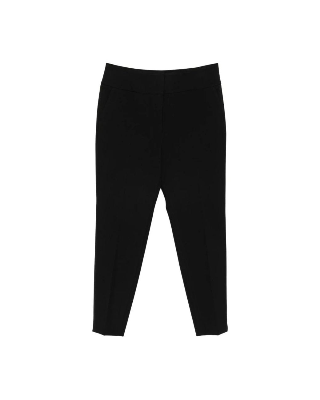 Peserico Black Slim-Fit Trousers