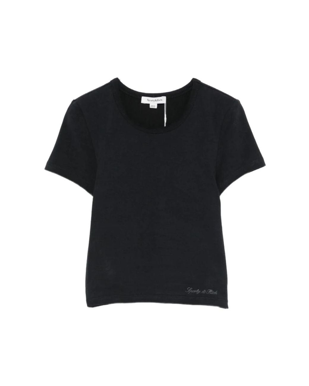 Sporty & Rich Black T-Shirts