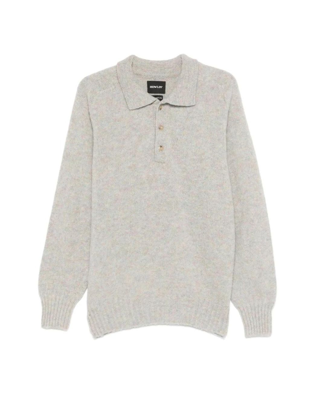 Howlin' By Morrison White Round-Neck Knitwear for men