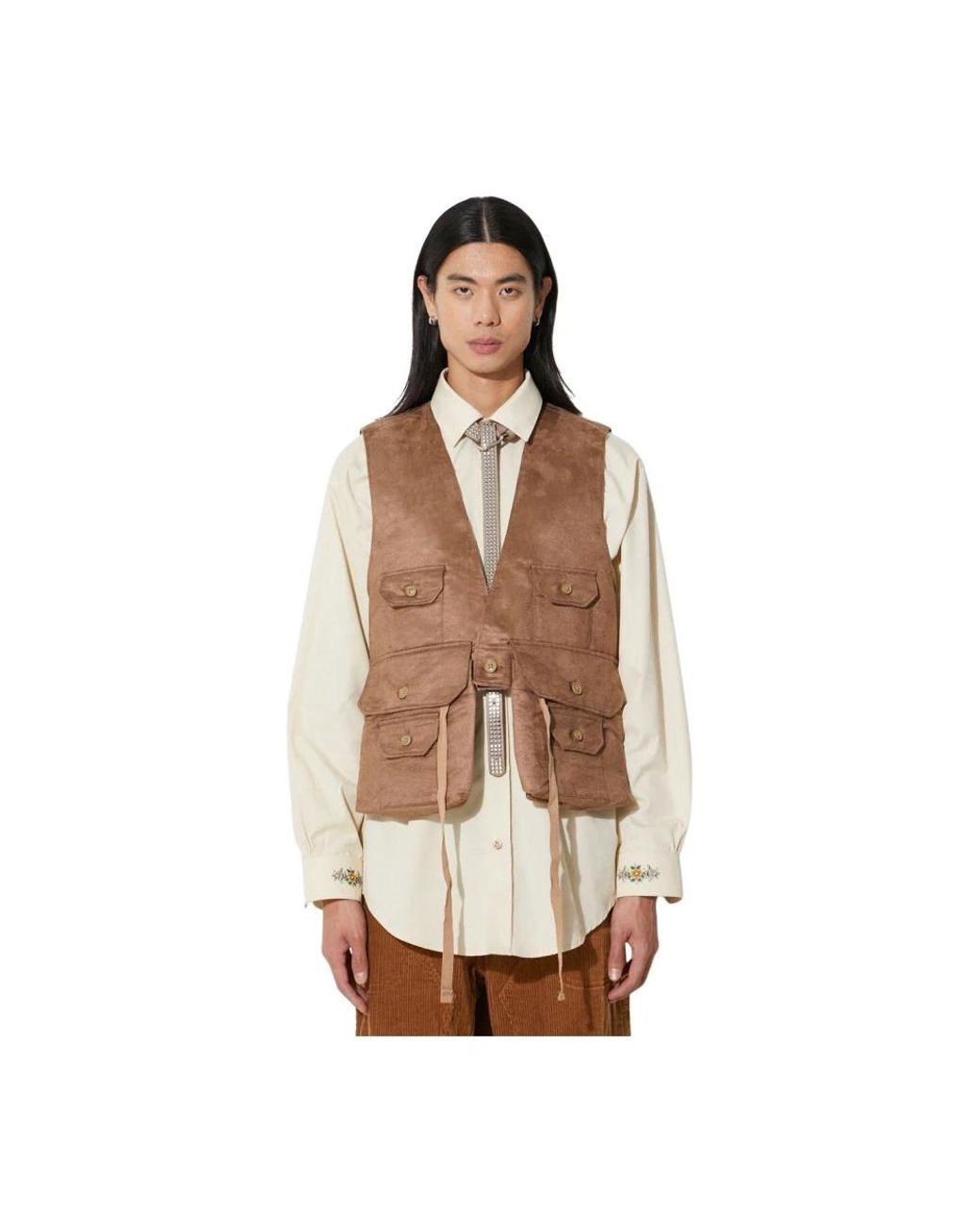 Vests di Engineered Garments in Brown da Uomo