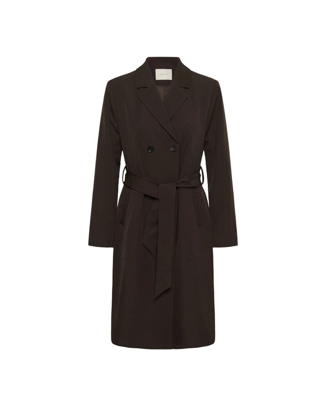 Kaffe Black Belted Coats