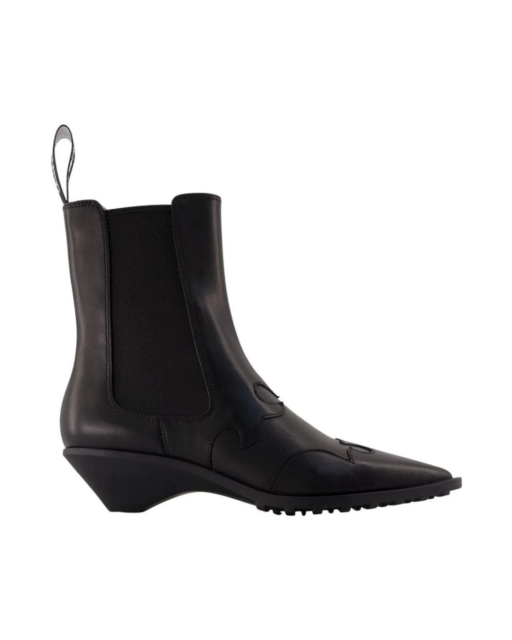 Camper Black Cowboy & Biker Boots