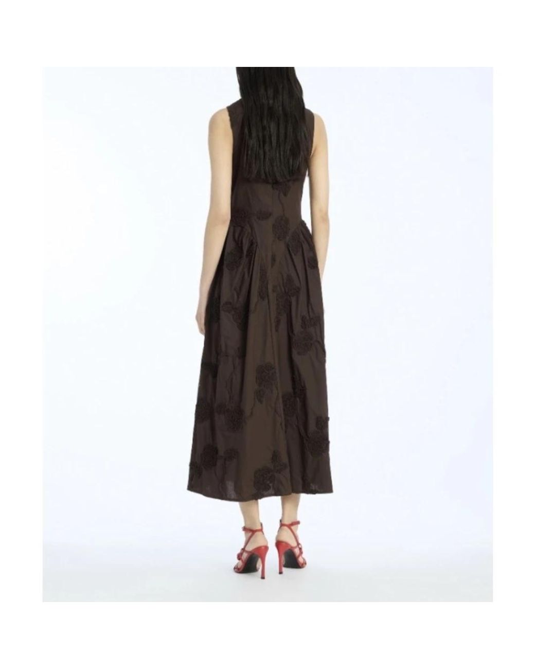 ROTATE BIRGER CHRISTENSEN Black Midi Dresses