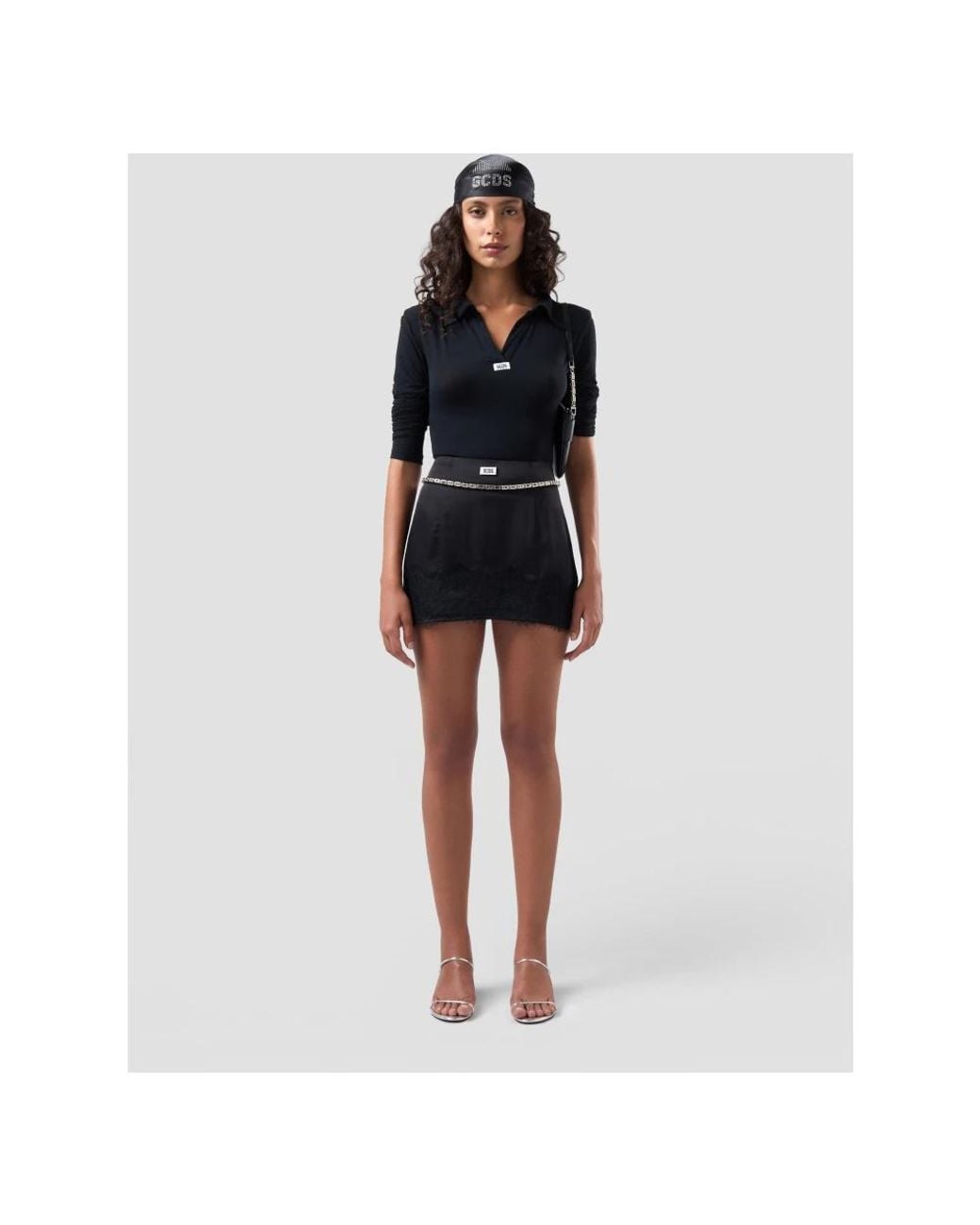 Gcds Black Short Skirts