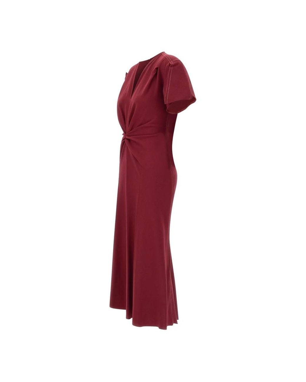 Victoria Beckham Red Midi Dresses