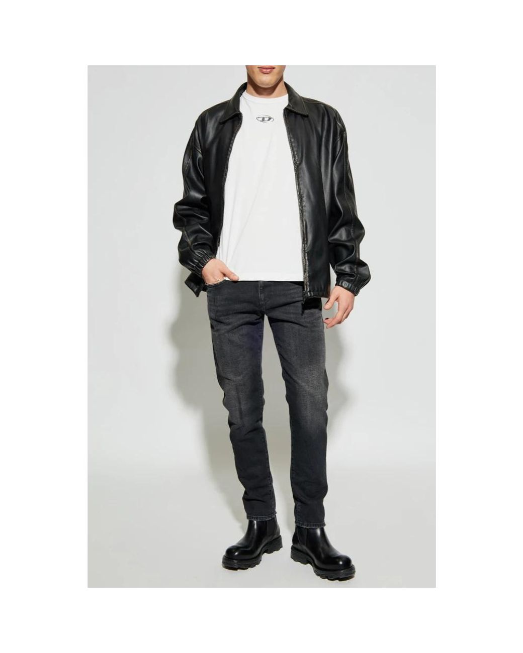 DIESEL White T-Shirts for men
