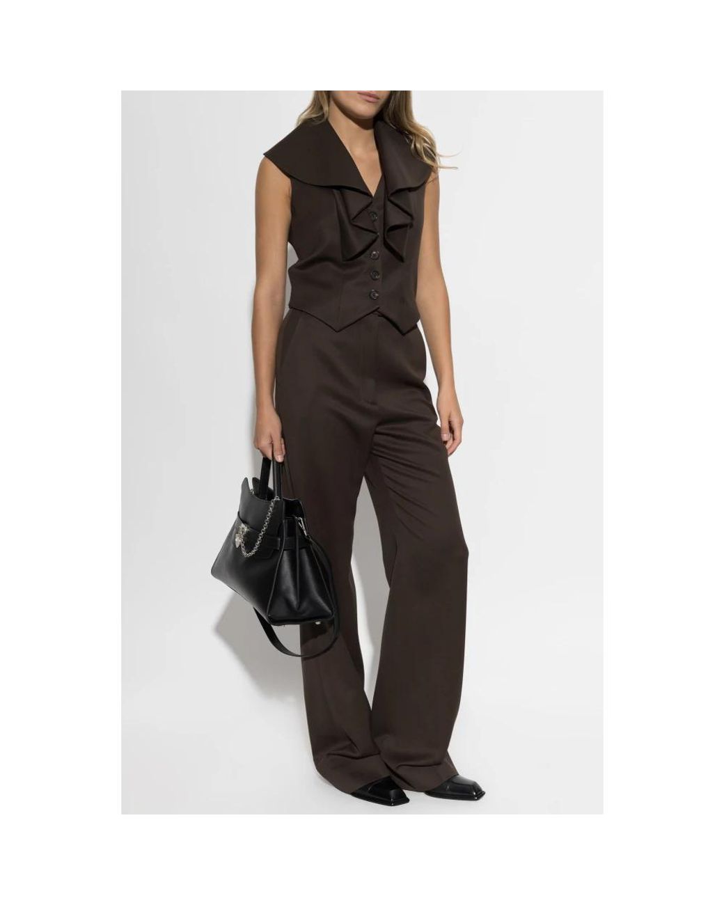 Suit Vests McQueen de color Black